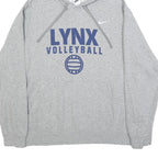 NIKE Mens Grey Lynx Volleyball Pullover Hoodie XL Cotton Blend Sportswear