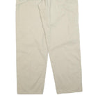 LEE Mens Regular Beige Cotton Blend Trousers W36 L31 Casual Zip Closure
