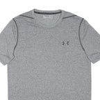 UNDER ARMOUR Mens Grey Athletic T-Shirt M Short Sleeve Crew Neck Performance