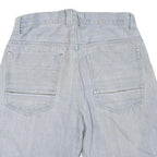 TOWNZ CLOTHING Mens Light Blue Denim Casual Shorts M W34 Relaxed Fit Pocketed