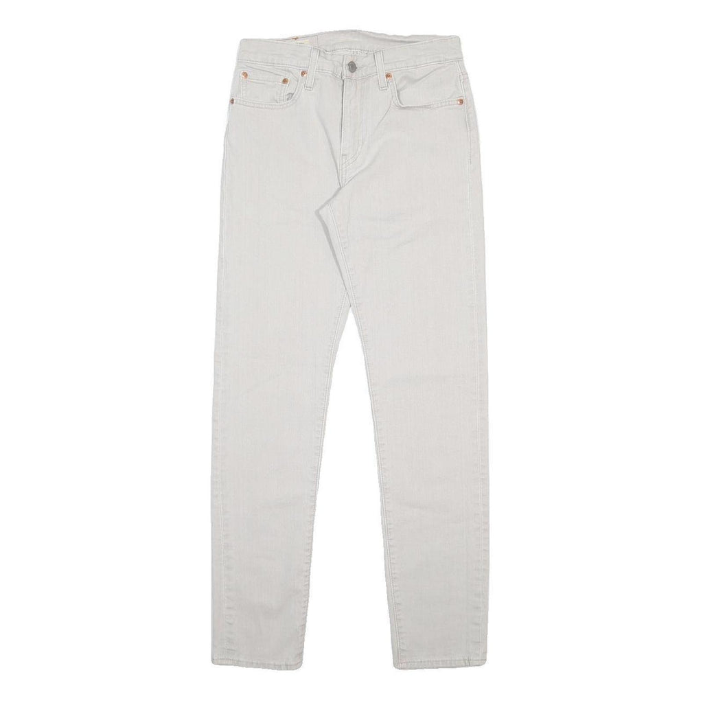 LEVI'S 512 BIG E Mens Jeans White Slim Skinny Denim Light W28 L29 Cotton Blend