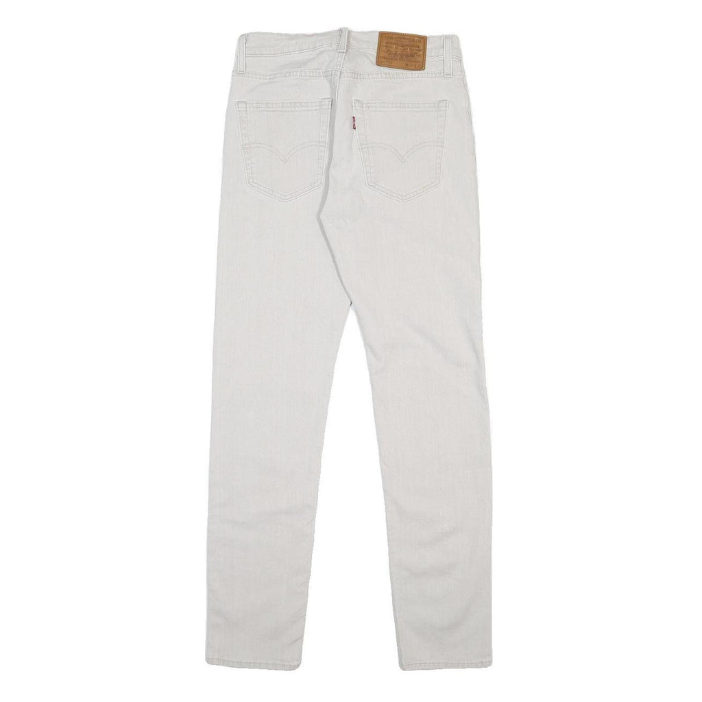 LEVI'S 512 BIG E Mens Jeans White Slim Skinny Denim Light W28 L29 Cotton Blend