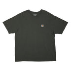 CARHARTT Mens Black Pocket T-Shirt XL Short Sleeve Crew Neck Classic Cotton