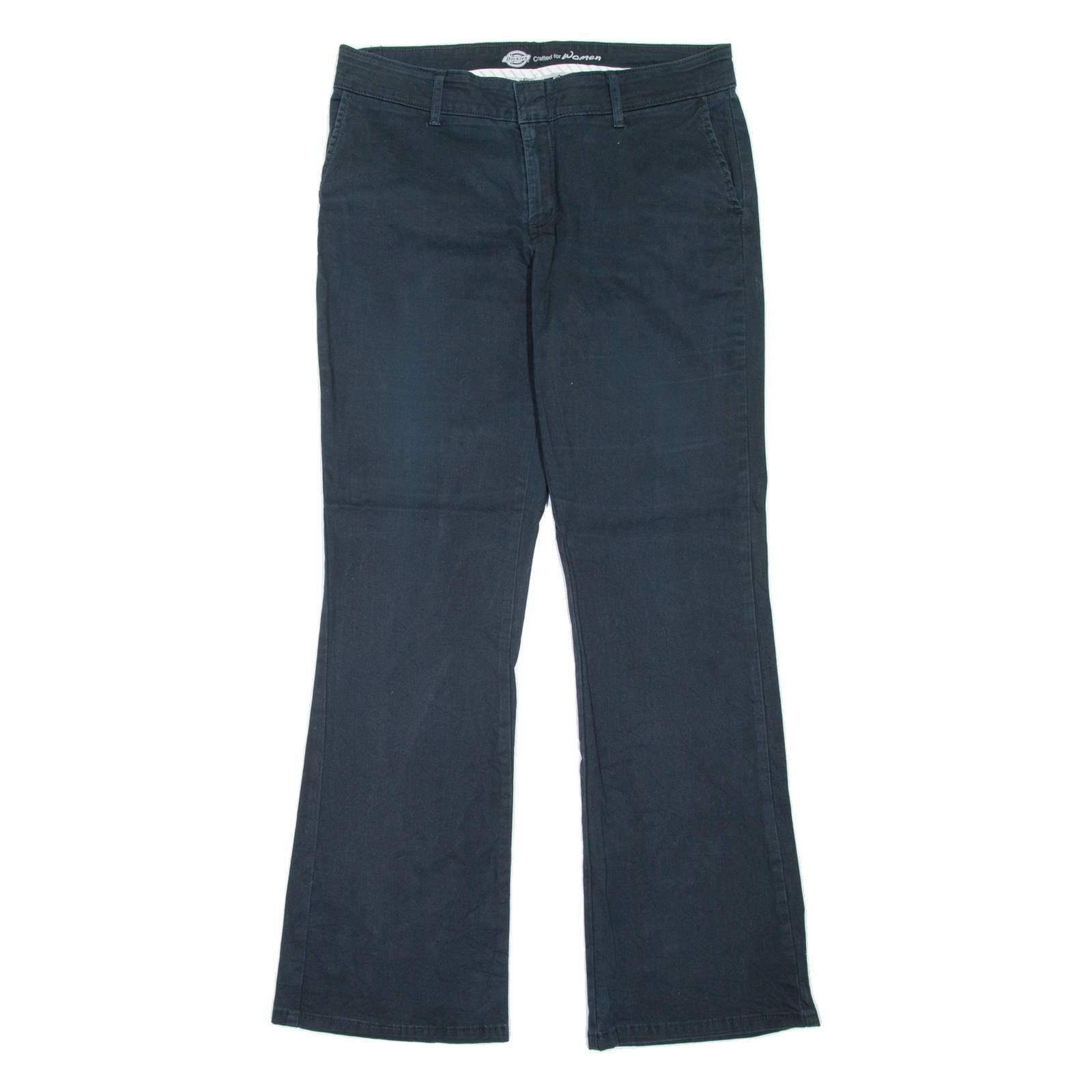 DICKIES Workwear Womens Trousers Black Slim Bootcut W32 L30