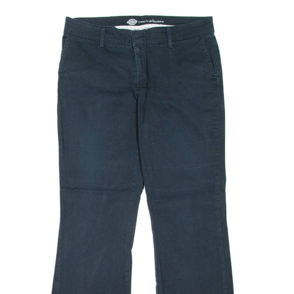 DICKIES Workwear Womens Trousers Black Slim Bootcut W32 L30