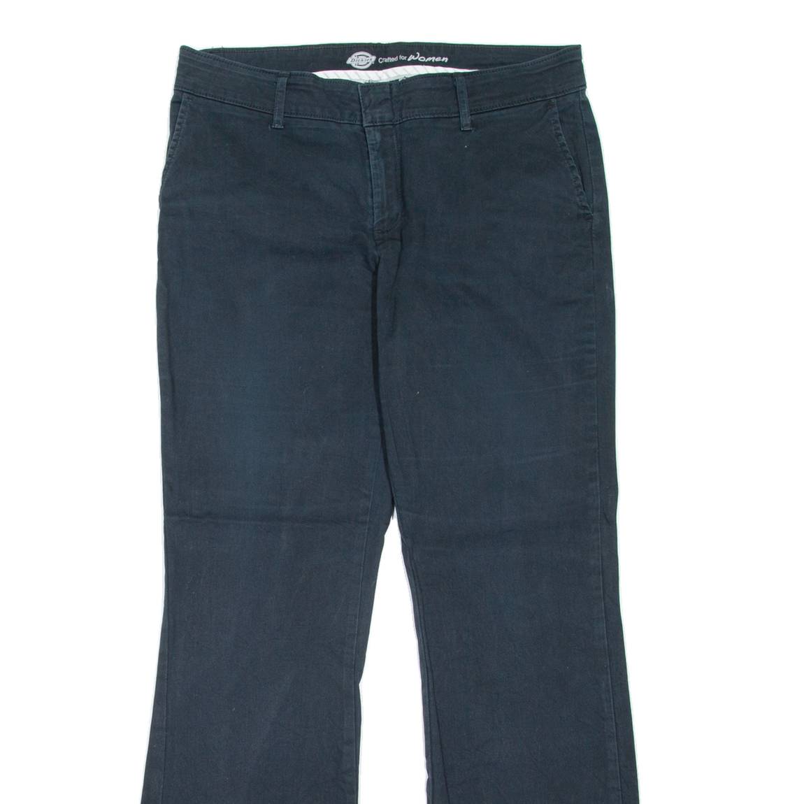 DICKIES Workwear Womens Trousers Black Slim Bootcut W32 L30