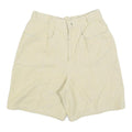 Womens Beige Casual Cotton Blend Shorts XS W26 Relaxed Fit Plain Style