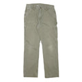 CARHARTT Mens Cotton Blend Beige Workwear Regular Straight Trousers W31 L31