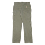CARHARTT Mens Cotton Blend Beige Workwear Regular Straight Trousers W31 L31