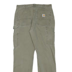 CARHARTT Mens Cotton Blend Beige Workwear Regular Straight Trousers W31 L31