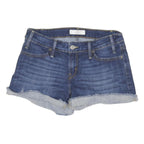 LEVI'S Womens Denim Blue Cotton Casual Shorts S W28 Rolled Hem