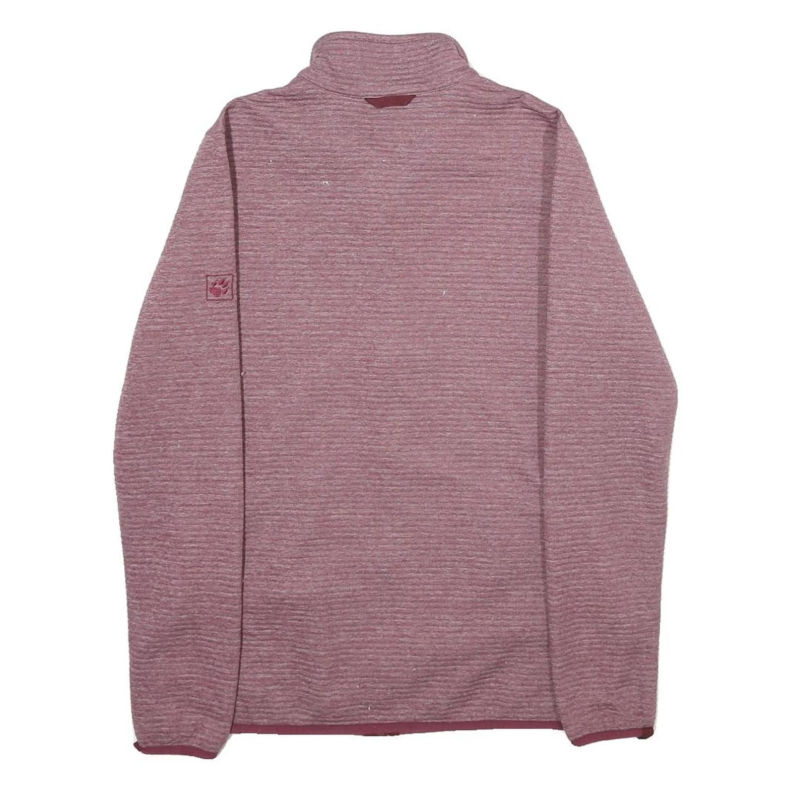 JACK WOLFSKIN Womens Purple Zip Jacket UK 12 Polyester Casual Outdoor Layer