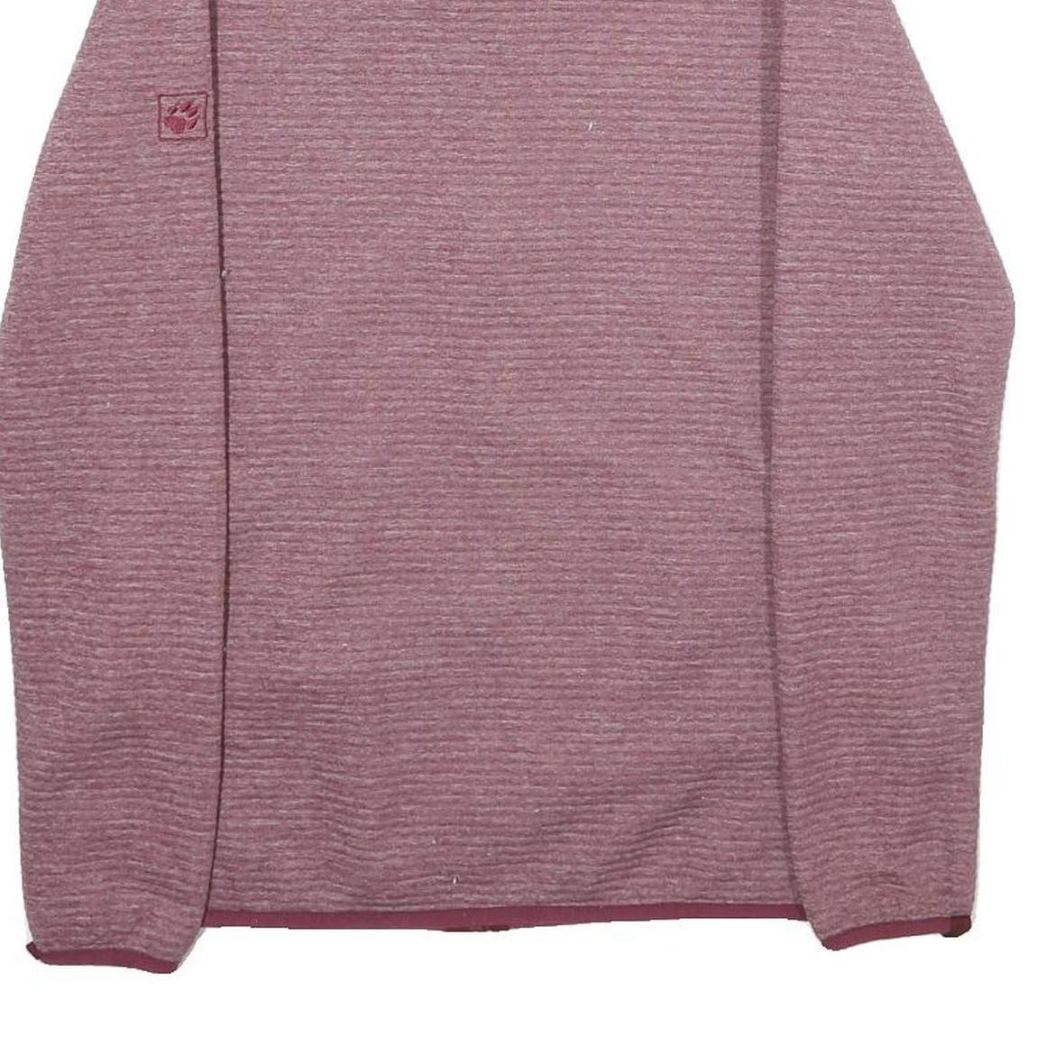 JACK WOLFSKIN Womens Purple Zip Jacket UK 12 Polyester Casual Outdoor Layer