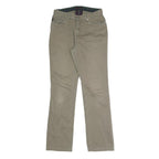 RALPH BY RALPH LAUREN Womens Cotton Blend Beige Slim Straight Trousers W28 L30