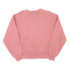 JERZEES Mens Pink Crew Neck S Cotton Blend Sweatshirt Casual Essential
