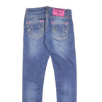 TRUE RELIGION Womens Jeans Blue Slim Skinny Denim Medium W28 L29 Fashion Cotton