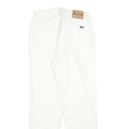 MUSTANG Womens White Regular Fit Straight Denim Jeans W26 L28 Zip Cotton Blend