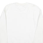 TOMMY HILFIGER Mens White Crew Neck M Sweatshirt Cotton Pullover Casual
