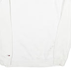 TOMMY HILFIGER Mens White Crew Neck M Sweatshirt Cotton Pullover Casual