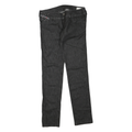 DIESEL Womens Regular Fit Black Denim Jeans Cotton Blend W28 L32 Stylish Zip