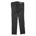 DIESEL Womens Regular Fit Black Denim Jeans Cotton Blend W28 L32 Stylish Zip