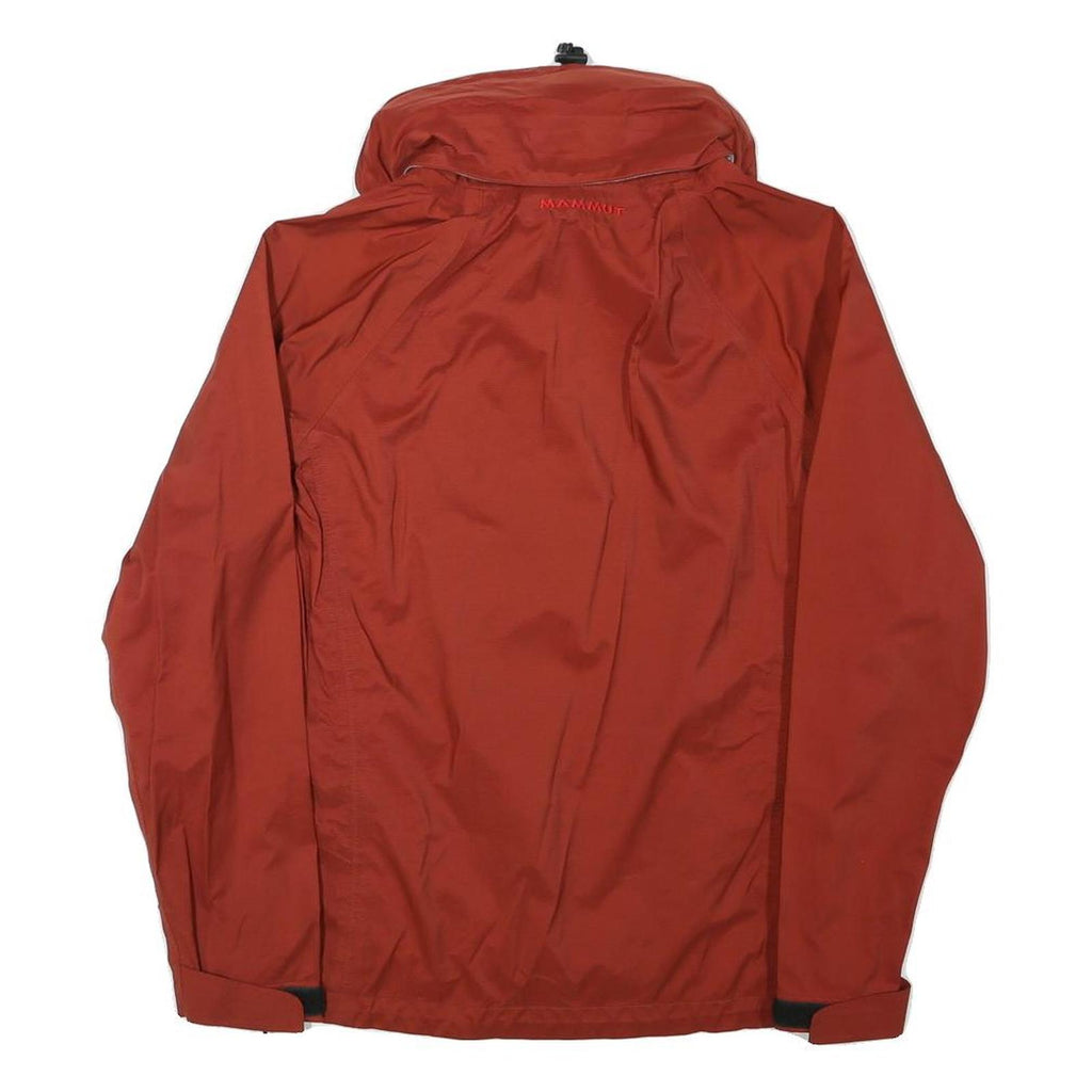 MAMMUT Womens Red Jacket S Polyester Blend Outdoor Zip Casual Lightweight
