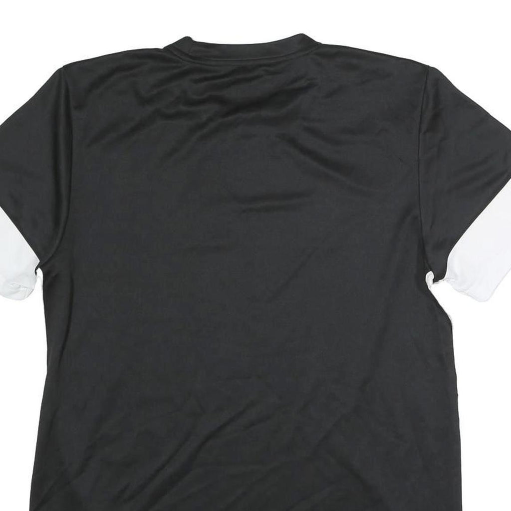 ADIDAS Mens Black & White Logo Graphic T-Shirt M Short Sleeve Crew Neck Athletic