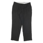 Mens Wool Black Regular Fit Straight Trousers W32 L27 Classic Formal Zip