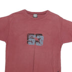 YES OR NO Mens Red Graphic T-Shirt M Short Sleeve Crew Neck Stylish Casual Wear