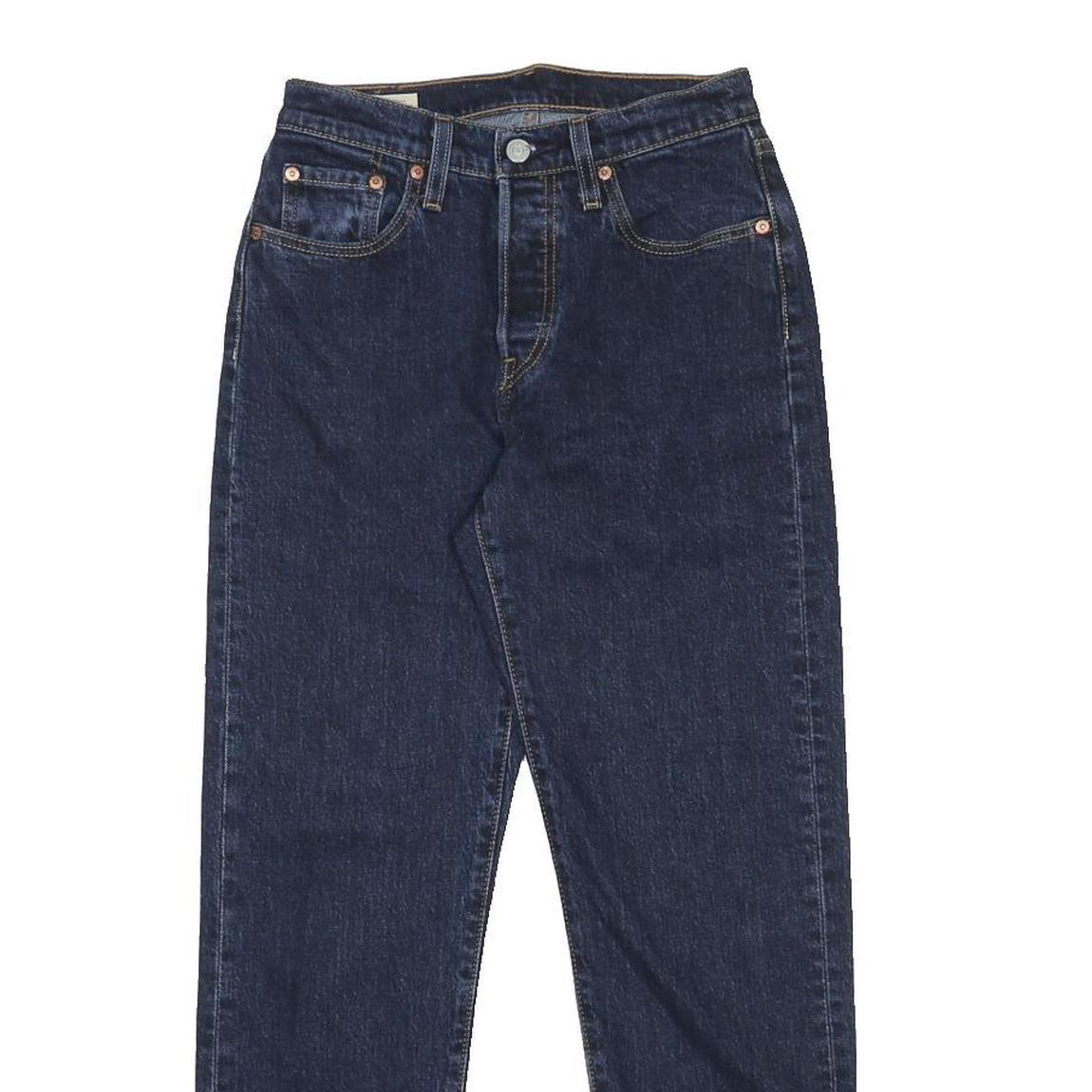 LEVI'S 501 Womens Jeans Blue Regular Straight Denim Medium W25 L28 Classic Fit