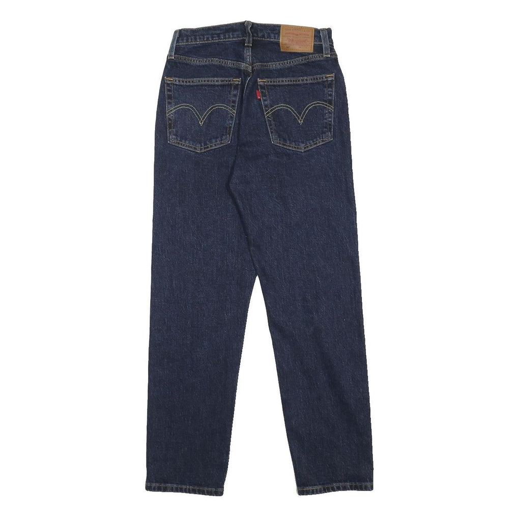 LEVI'S 501 Womens Jeans Blue Regular Straight Denim Medium W25 L28 Classic Fit