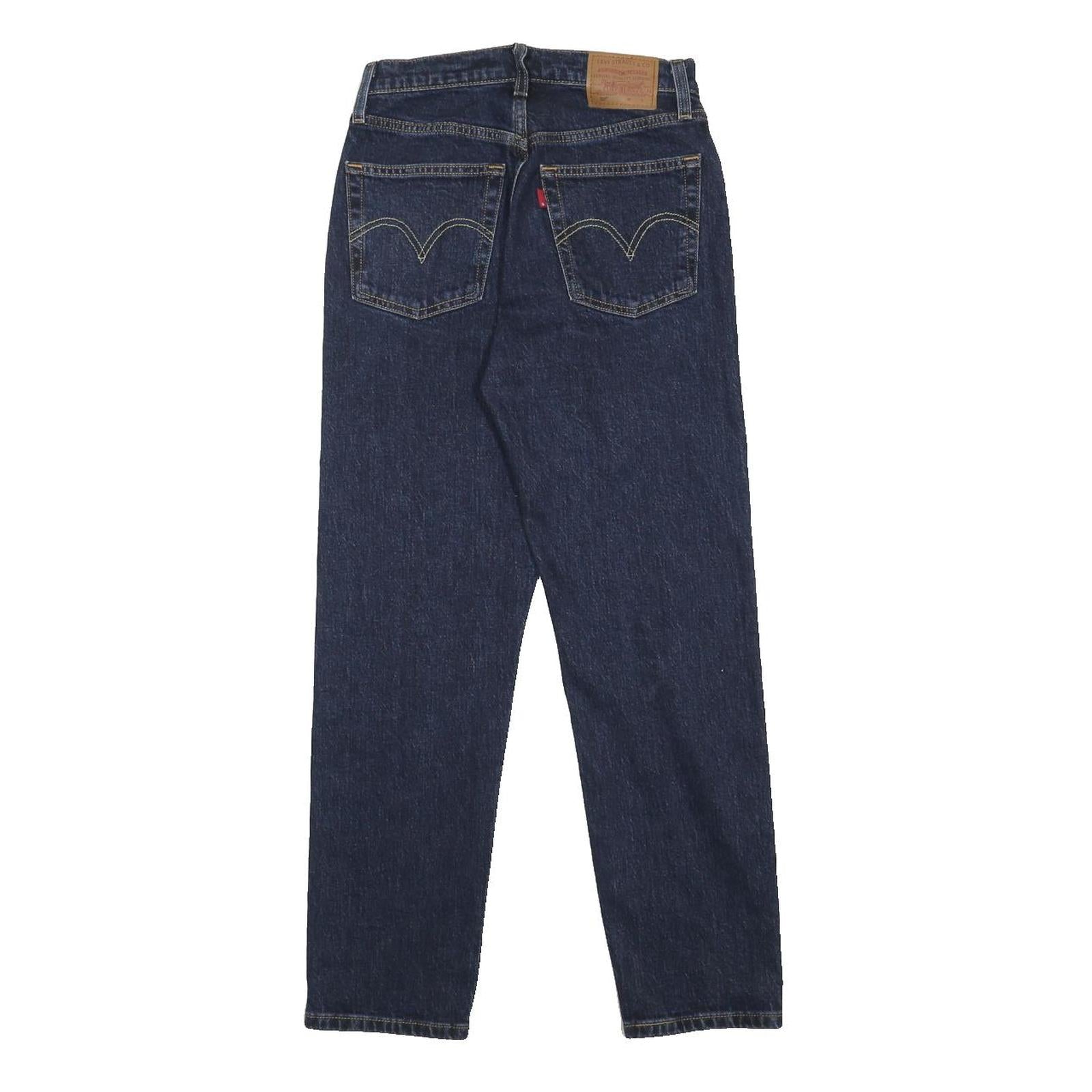 LEVI'S 501 Womens Jeans Blue Regular Straight Denim Medium W25 L28 Classic Fit