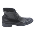 G-STAR Womens Leather Lace-Up Boots Black UK 5 Stylish Textured Leather Ankle