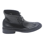 G-STAR Womens Leather Lace-Up Boots Black UK 5 Stylish Textured Leather Ankle