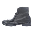 G-STAR Womens Leather Lace-Up Boots Black UK 5 Stylish Textured Leather Ankle