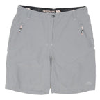 TRESSPASS Womens Shorts Grey Casual UK 12 W31 Lightweight Outdoor