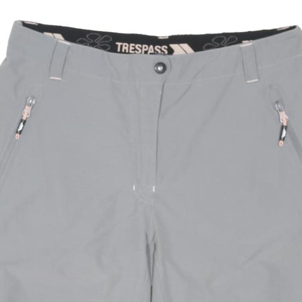 TRESSPASS Womens Shorts Grey Casual UK 12 W31 Lightweight Outdoor