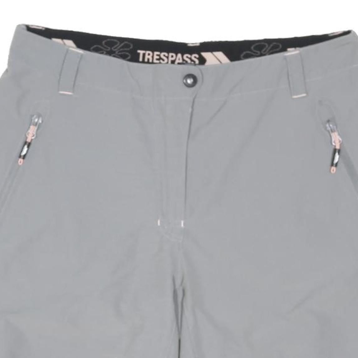 TRESSPASS Womens Shorts Grey Casual UK 12 W31 Lightweight Outdoor