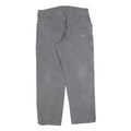 DICKIES Mens Cotton Blend Relaxed Grey W38 L32 Workwear Trousers Zip Closure