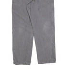 DICKIES Mens Cotton Blend Relaxed Grey W38 L32 Workwear Trousers Zip Closure