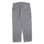 DICKIES Mens Cotton Blend Relaxed Grey W38 L32 Workwear Trousers Zip Closure