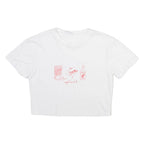 KIWI AND CO Cropped Womens T-Shirt White XS