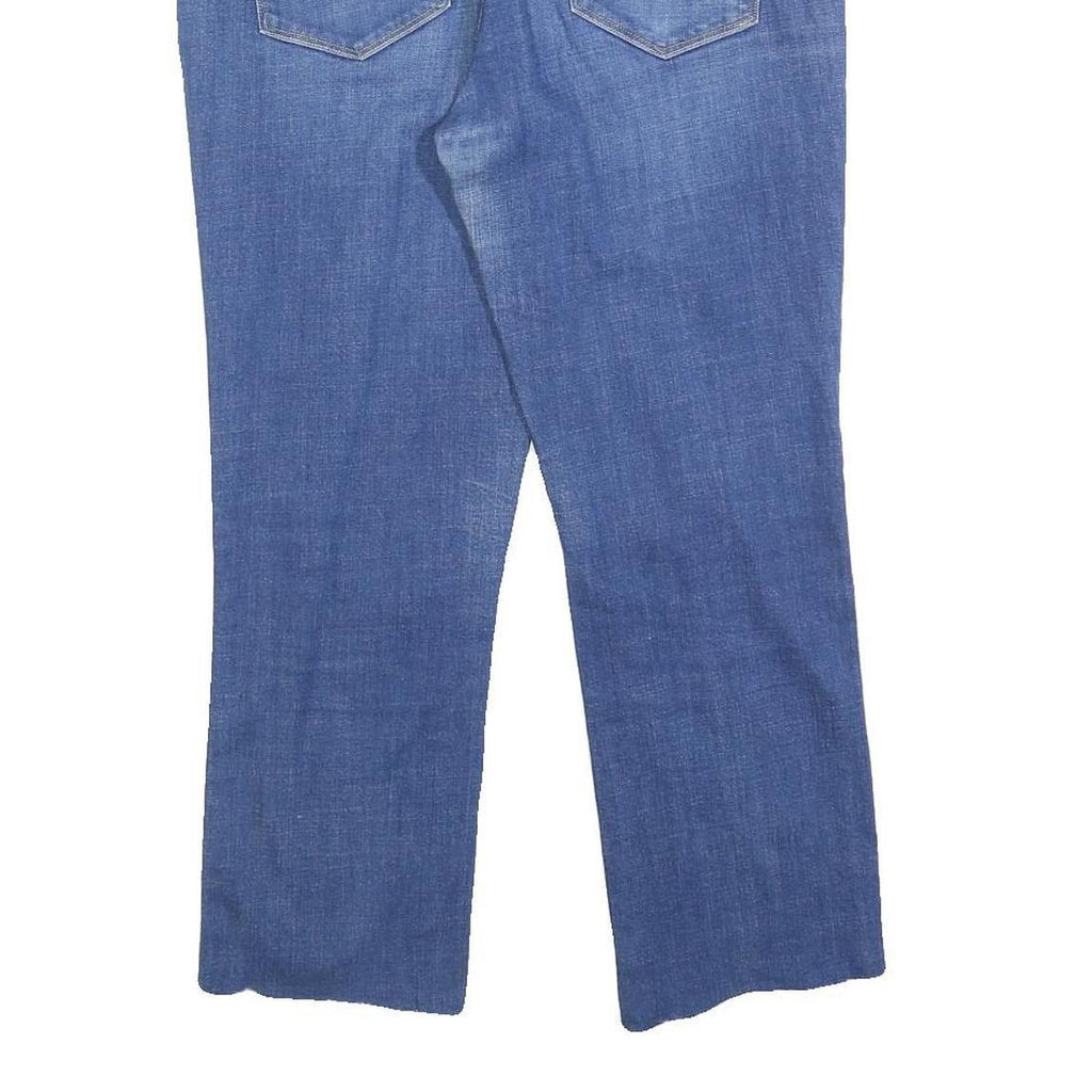 LEVI'S Womens Slim Blue Denim Raw Edge Jeans W32 L24 Classic Cotton Blend