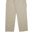 WRANGLER Mens Cotton Beige Regular Cargo Trousers W34 L34 Casual Zip Pocket