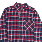 WOOLRICH Mens Flannel Shirt Red Check Long Sleeve L