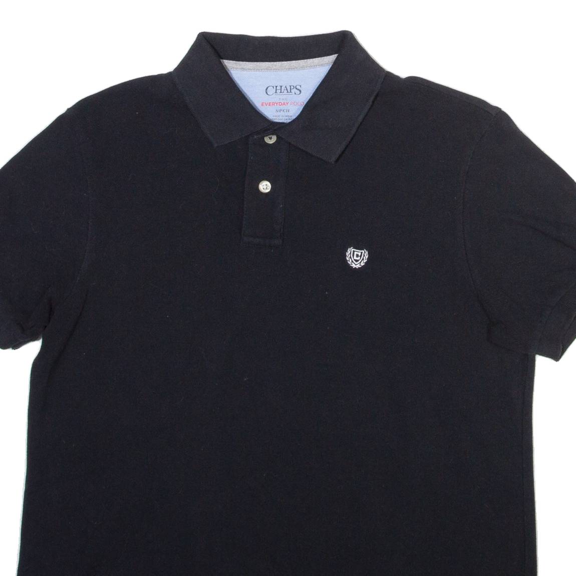 CHAPS Mens Polo Shirt Black S