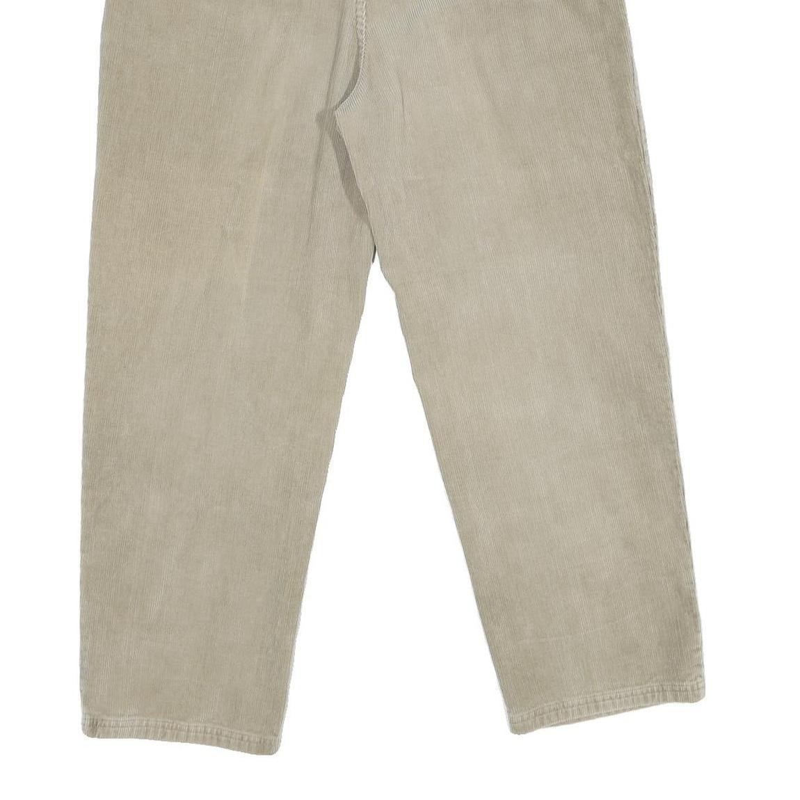 ROUTE 66 Womens Cotton Beige Regular Straight Trousers W30 L27 Classic Zip