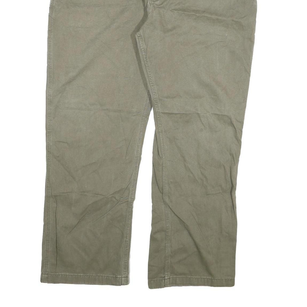 CARHARTT Mens Cotton Blend Beige Regular Straight Trousers W41 L28 Workwear