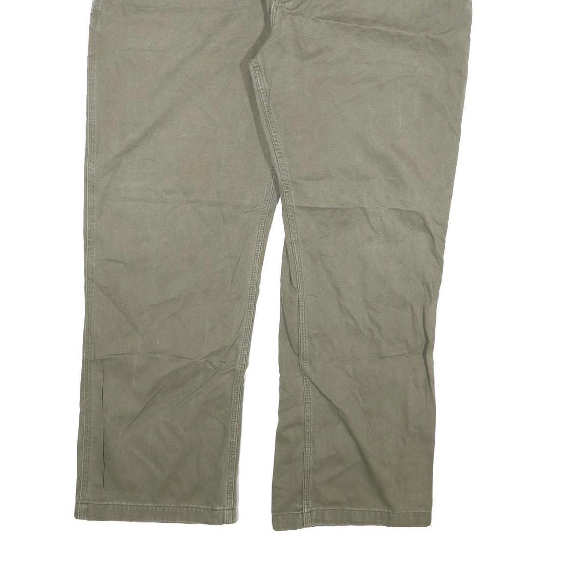 CARHARTT Mens Cotton Blend Beige Regular Straight Trousers W41 L28 Workwear