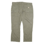 CARHARTT Mens Cotton Blend Beige Regular Straight Trousers W41 L28 Workwear
